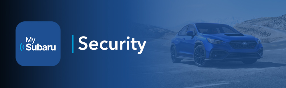MySubaru Security